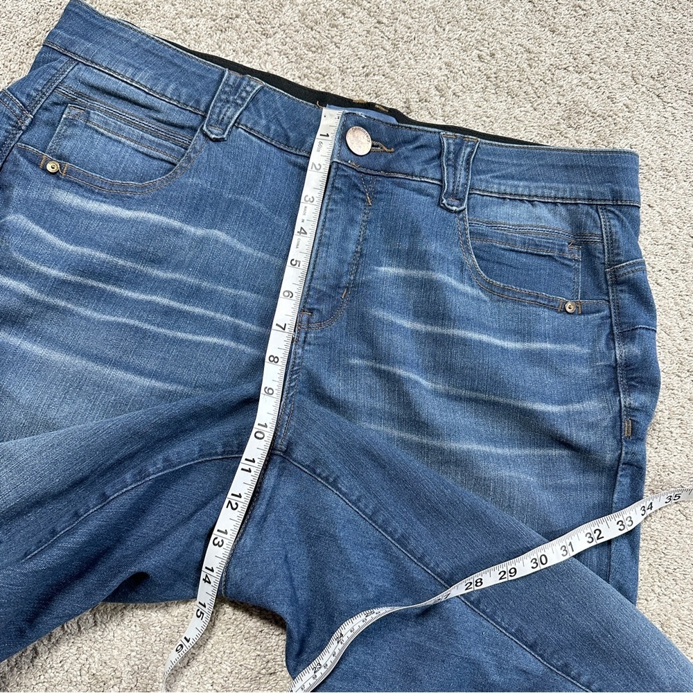 Democracy Women’s Ab Solution Booty Lift Blue Plus Jeggings Jeans Blue Denim 18W - Picture 12 of 15